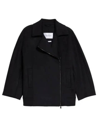 Rotondo Zip-Up Single Coat Black - MAX MARA - BALAAN 2