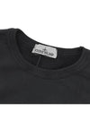 Brushed Organic Cotton Fleece Sweatshirt Black - STONE ISLAND - BALAAN 6