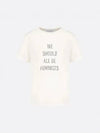 Women We All Shud Be Feminist Logo Short Sleeve T-Shirt White - DIOR - BALAAN 2