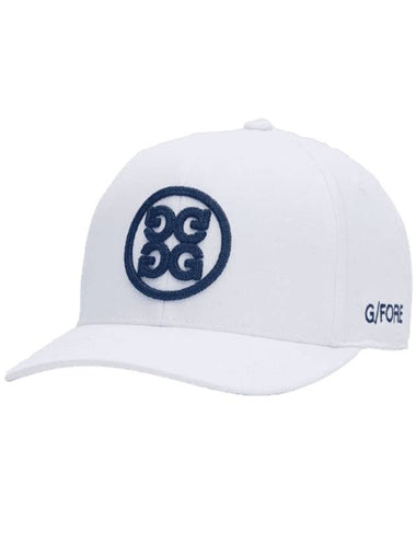 Circle G's Stretch Twill Snapback Hat Snow - G/FORE - BALAAN 1