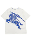 Kids Big Logo Print Short Sleeve T-Shirt White - BURBERRY - BALAAN 2