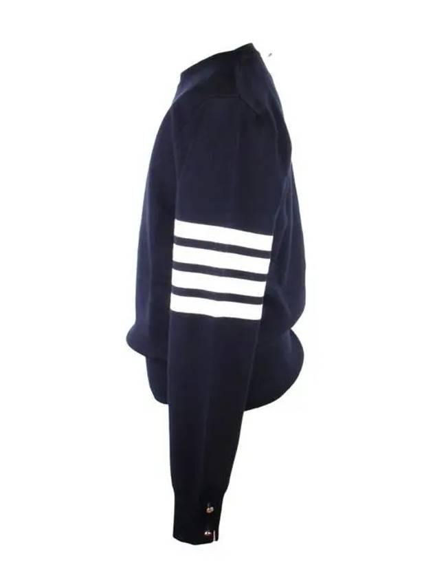 4 Bar Armband Milano Stitch Knit Top Navy - THOM BROWNE - BALAAN 3