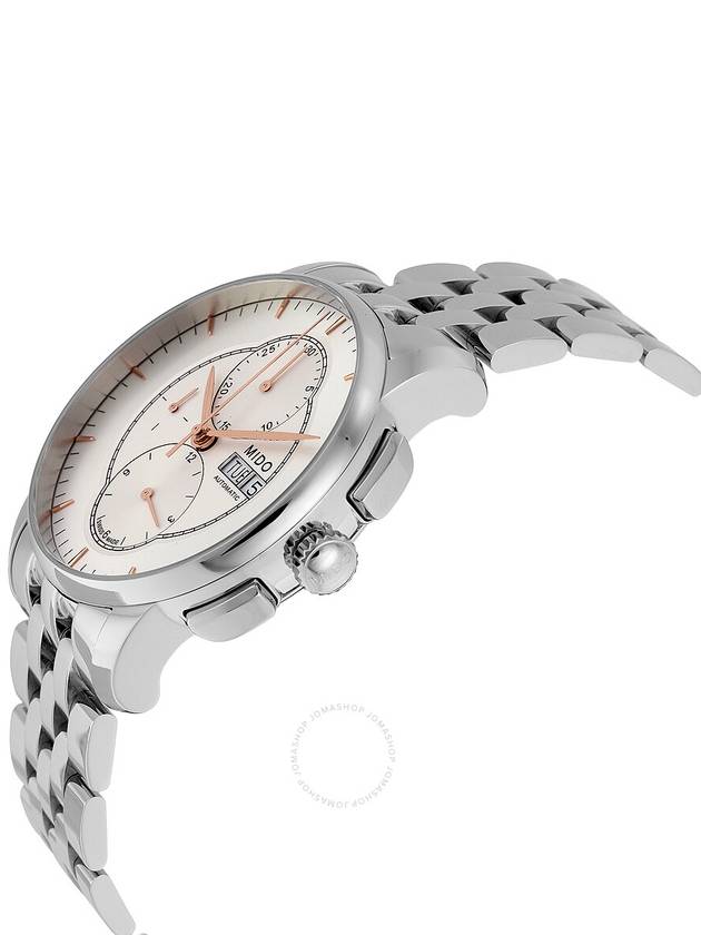 Mido Baroncelli Automatic Chronograph Silver Dial Stainless Steel Men's Watch M86074101 - MIDO - BALAAN 2