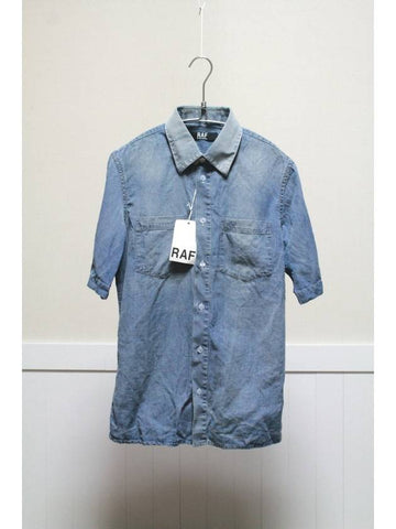 RAF by simons denim short sleeve shirt - RAF SIMONS - BALAAN 1