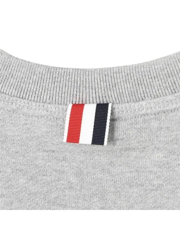 4 Bar Loopback Jersey Sweatshirt Light Grey - THOM BROWNE - BALAAN 6