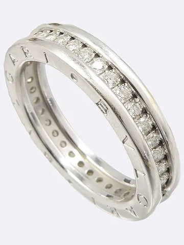 329352 AU750 White Gold B ZERO 1 One Pave Diamond Ring No 17 - BVLGARI - BALAAN 1