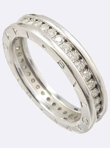 329352 AU750 White Gold B ZERO 1 One Pave Diamond Ring No 17 - BVLGARI - BALAAN 1