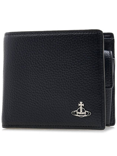 Logo Decorated Re-Vegan Half Wallet Black - VIVIENNE WESTWOOD - BALAAN 2