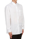 CD Diamond Over Long Sleeve Shirt White - DIOR - BALAAN 4