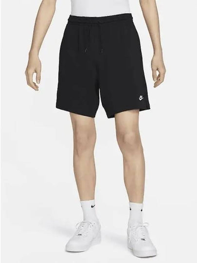 Nike Club Embroidered Logo Knit Shorts Black - NIKE - BALAAN 2