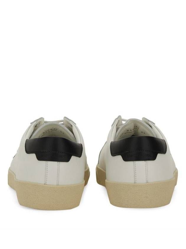 Court Classic SL 06 Leather Low Top Sneakers White - SAINT LAURENT - BALAAN 4