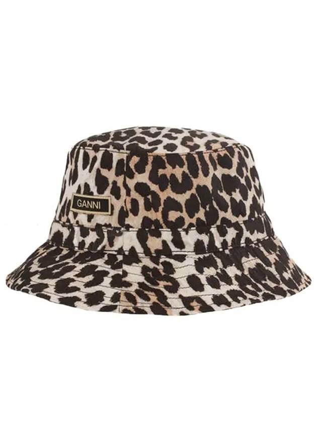 Leopard Print Bucket Hat - GANNI - BALAAN 2