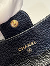 Classic Grained Calfskin Card Wallet Black - CHANEL - BALAAN 7