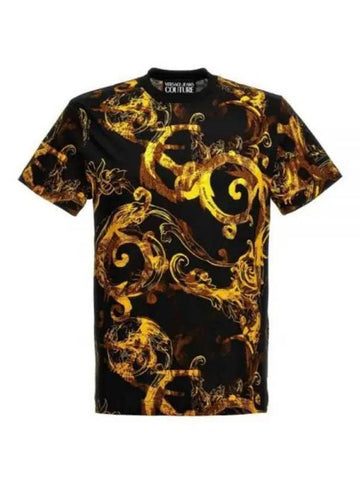 24 WATERCOLOUR COUTURE T SHIRT 76GAH6S0 JS287 G89 watercolor - VERSACE - BALAAN 1