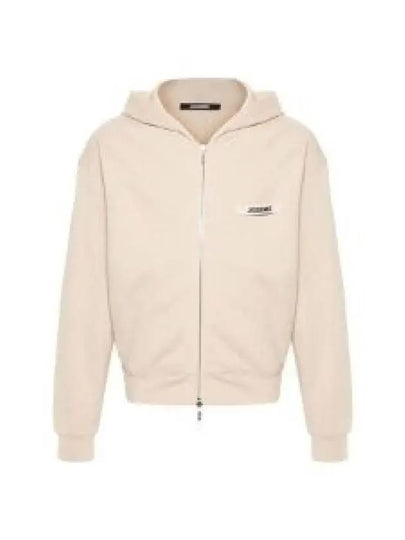 Le Gros Grain Zip-Up Hoodie Beige - JACQUEMUS - BALAAN 2