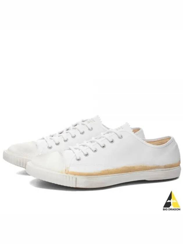 Men s Canvas Low Top Sneakers White S57WS0420 P3378 - MAISON MARGIELA - BALAAN 1