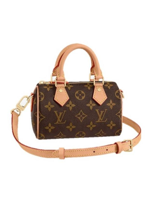 Nano Speedy Monogram Tote Bag Brown - LOUIS VUITTON - BALAAN 2