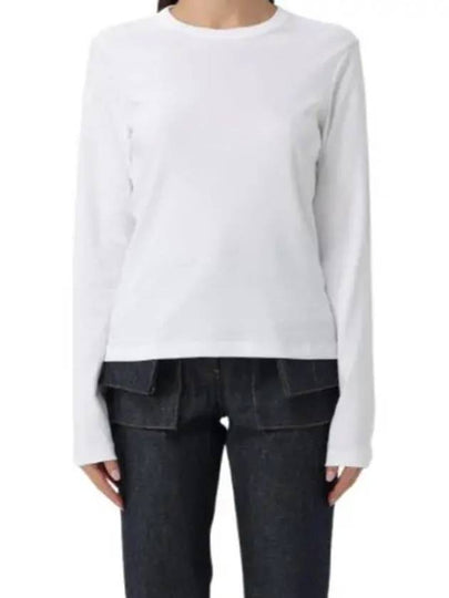 Logo Slim Long Sleeve T-Shirt White - HELMUT LANG - BALAAN 2