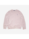 Face Patch Sweatshirt Violet Pink Melange - ACNE STUDIOS - BALAAN 1