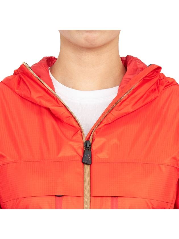 Vouvry Hooded Jacket Coral Red - MONCLER - BALAAN 9