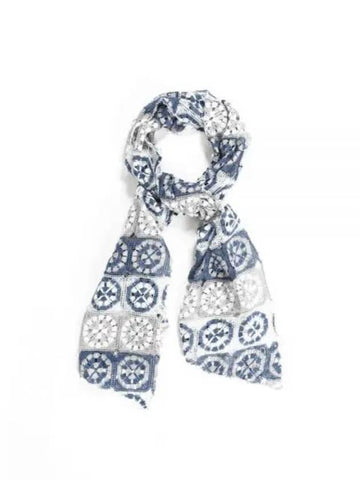 Long Scarf A BlueGrey Polyester Crochet 24S1H001 OR388 IB003 - ENGINEERED GARMENTS - BALAAN 1