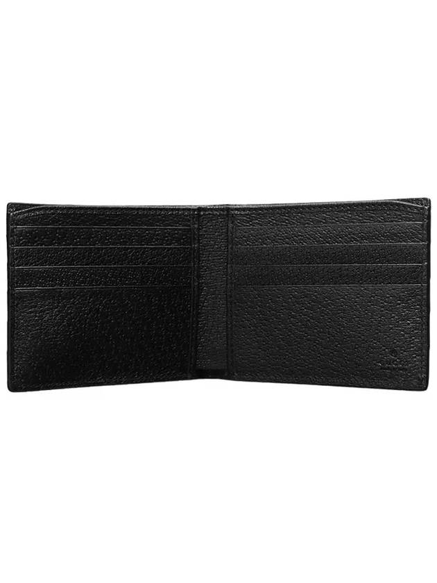 GG Marmont Leather Bi Fold Wallet Black Gold - GUCCI - BALAAN 4