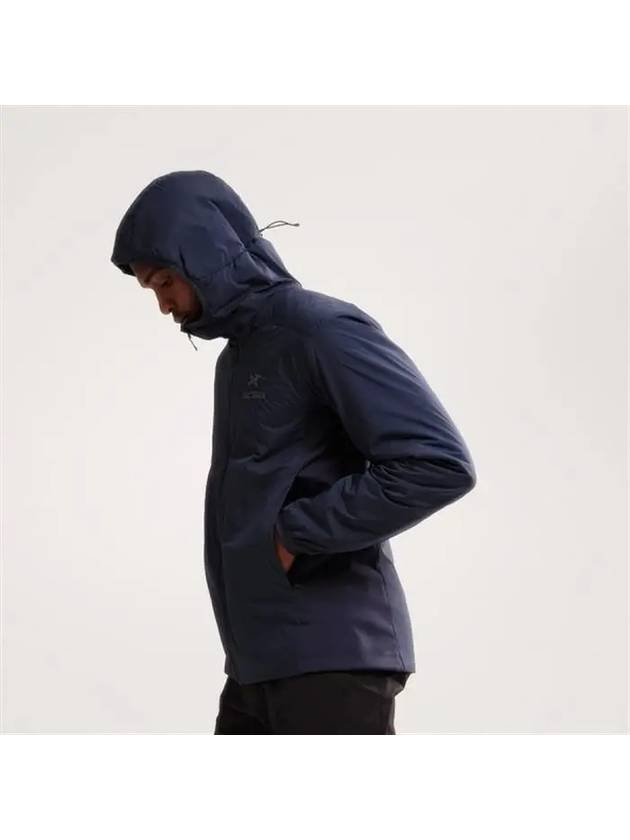 Atom Logo Hooded Track Jacket Navy - ARC'TERYX - BALAAN 4