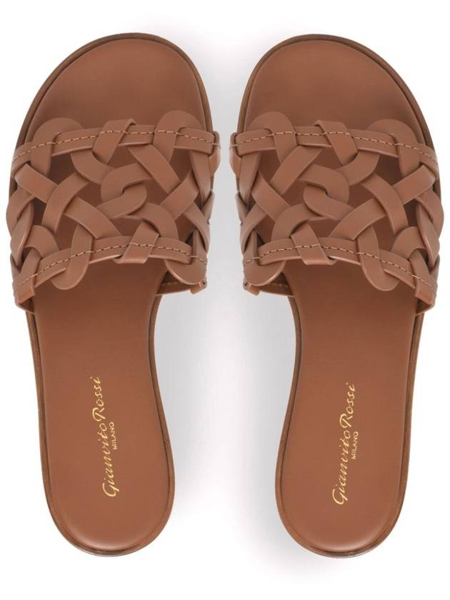 Gianvito Rossi Sandals Leather Brown - GIANVITO ROSSI - BALAAN 3