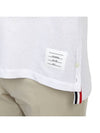 Lightweight Cotton Short Sleeve Polo Shirt White - THOM BROWNE - BALAAN 8