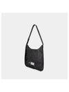 Flat Crack Leather Shoulder Bag Black - ACNE STUDIOS - BALAAN 3