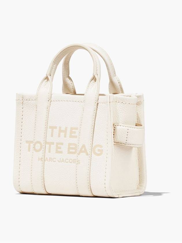 Mini Micro Leather Tote Bag White - MARC JACOBS - BALAAN 3