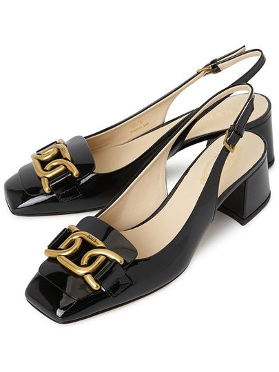 Kate Patent Leather Slingback Heels Black - TOD'S - BALAAN 2