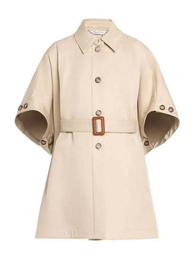 Agape Half Sleeve Poncho Jacket Beige - MAX MARA - BALAAN 2