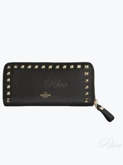 Rockstud Long Wallet Black - VALENTINO - BALAAN 2