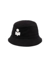 Hailey Embroid Logo Bucket Hat Black - ISABEL MARANT - BALAAN 1