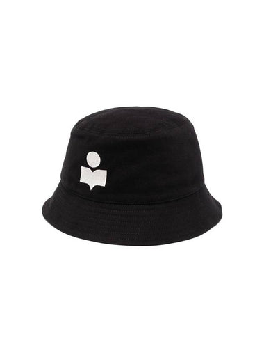 Hailey Embroidered Logo Bucket Hat Black - ISABEL MARANT - BALAAN 1