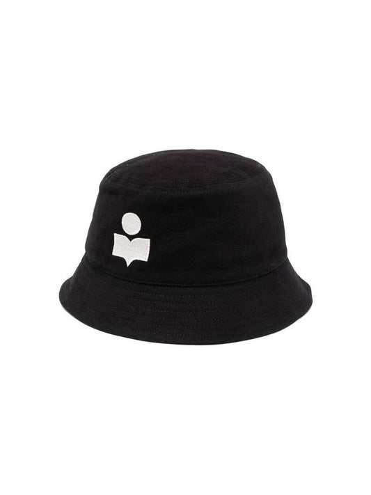 Hailey Embroid Logo Bucket Hat Black - ISABEL MARANT - BALAAN 1