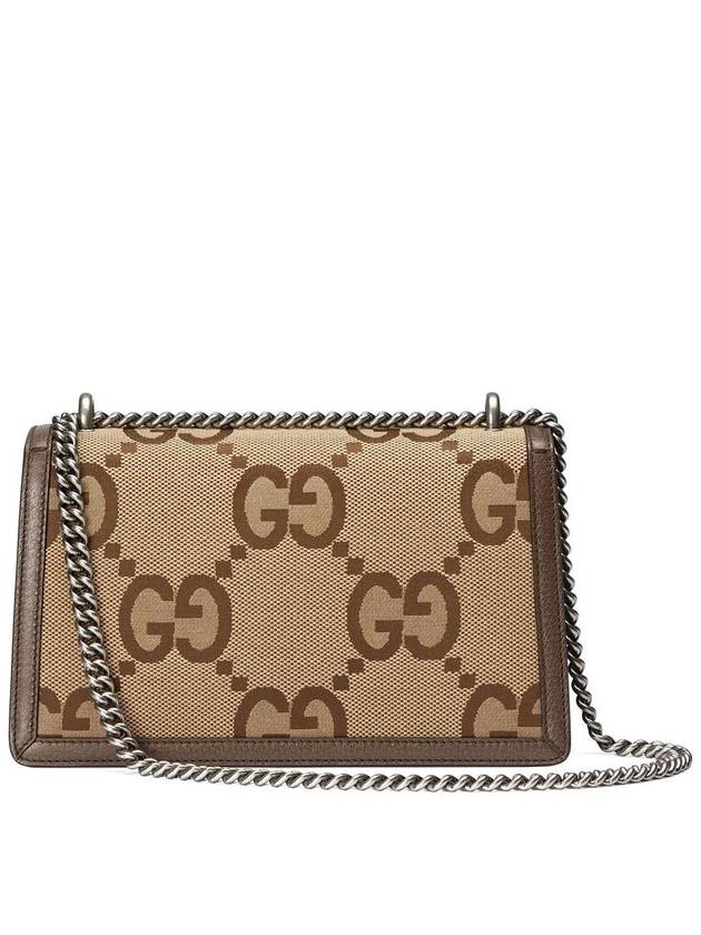 Dionysus Jumbo GG Small Canvas Shoulder Bag Camel Brown - GUCCI - BALAAN 3