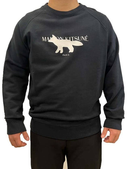 Profile Fox Stamp Clean Sweatshirt Black - MAISON KITSUNE - BALAAN 2