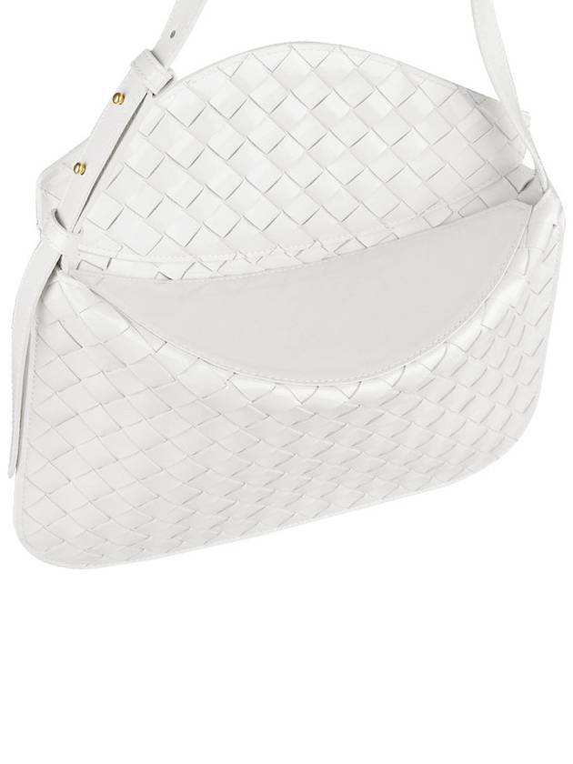 Intrecciato Flap Shoulder Bag White - BOTTEGA VENETA - BALAAN 9