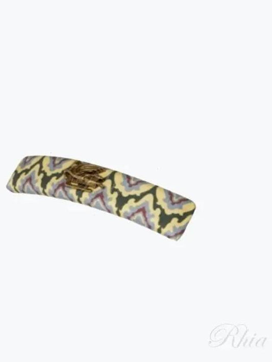 WF6B0003AA045 X0891 Tie Geometric Silk Hairpin Hair Clip - ETRO - BALAAN 1