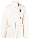 Oversized Boucle Coat White - GANNI - BALAAN 2