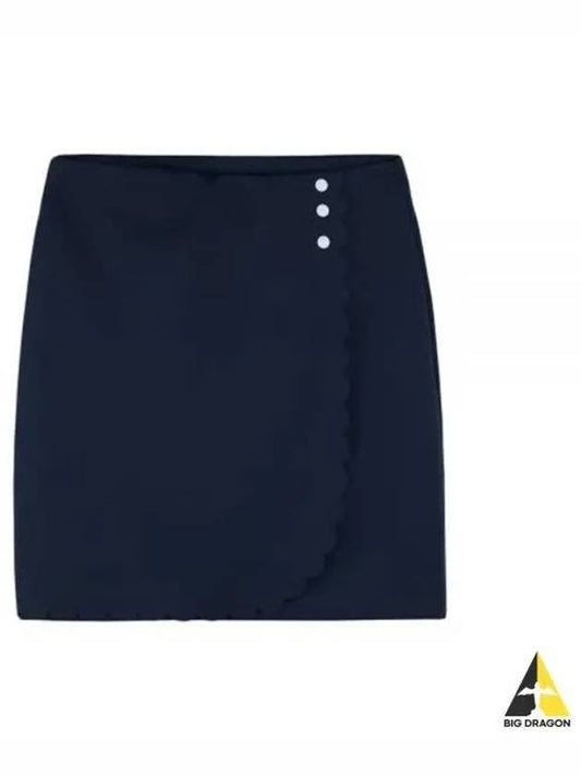 Women's Anna Mini H-Line Skirt Navy - J.LINDEBERG - BALAAN 2