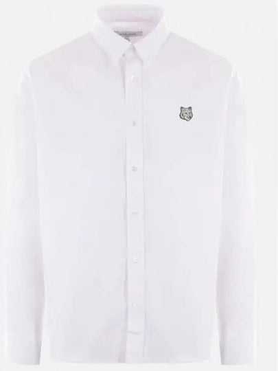 Bold Fox Head Long Sleeve Shirt White - MAISON KITSUNE - BALAAN 2