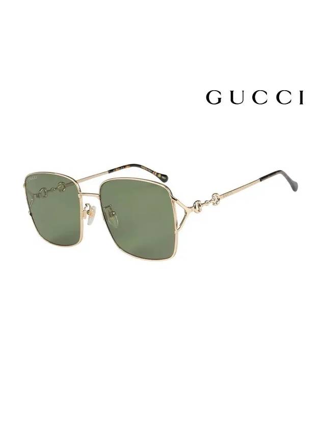 Eyewear Square Metal Sunglasses Gold - GUCCI - BALAAN 3