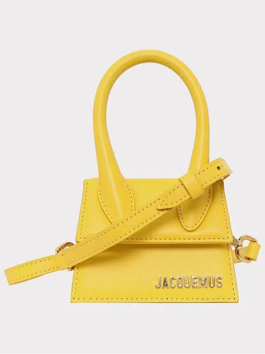 Le Chiquito Signature Leather Mini Tote Bag Yellow - JACQUEMUS - BALAAN 2