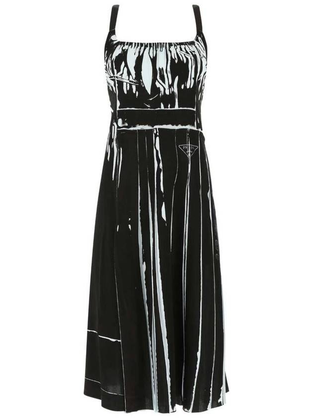 22SS Long Dress P3G59S22110JO F0EIL Printed - PRADA - BALAAN 2