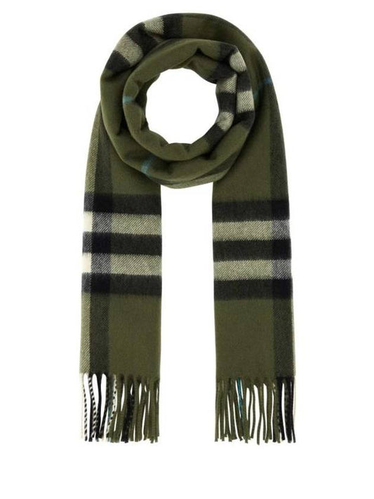 Check Cashmere Scarf Shrub - BURBERRY - BALAAN 1