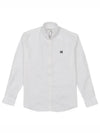 Fox Head Patch Button Down Long Sleeve Shirt White - MAISON KITSUNE - BALAAN 2