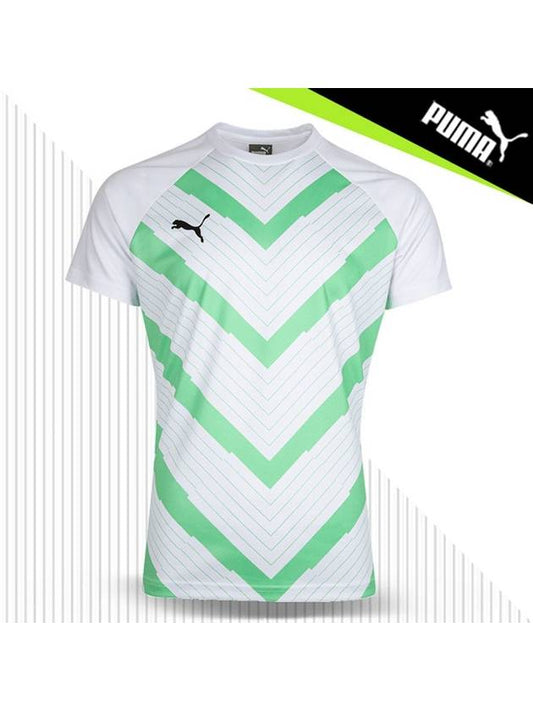 KK Team Liga Jersey Short Sleeve 93309002 White Green R - PUMA - BALAAN 1